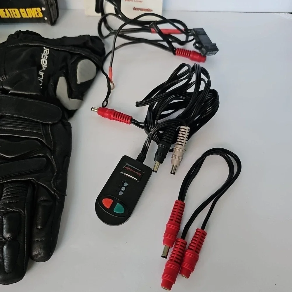 Tourmaster Synergy Leather Electric Heated Gloves Motorcle Woman XL/Men's M 1727